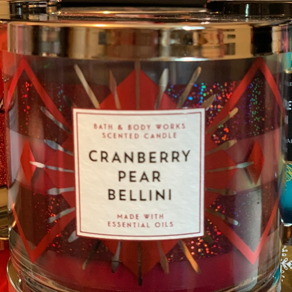 Cranberry Pear Bellini BBW 3-Wick Candle